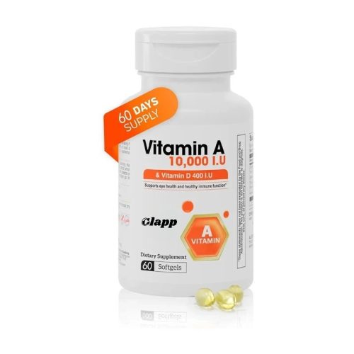 Clapp 維生素A膠囊 10,000 IU + 維他命D 400 IU｜60粒裝 60日供應