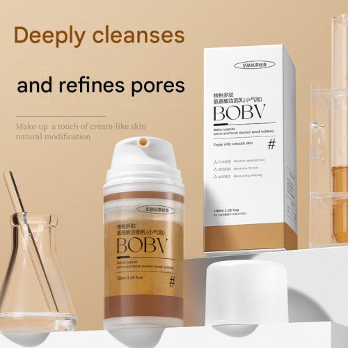 BOBV 核桃多肽氨基酸潔面乳 100ml｜溫和淨膚 洗後水潤不緊繃