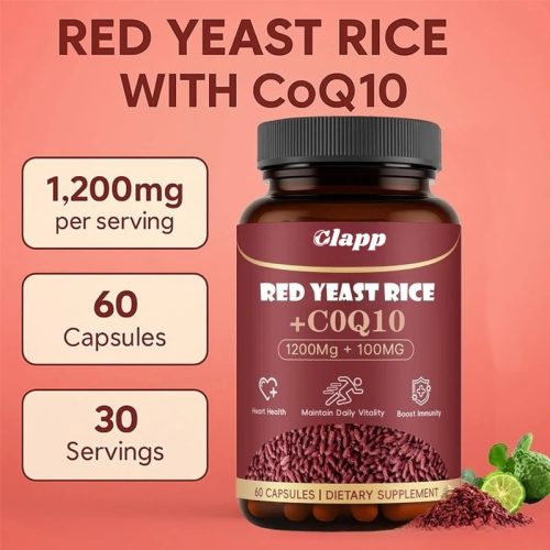 Clapp 紅麴膠囊 + CoQ10 1200mg｜60粒裝 30日份