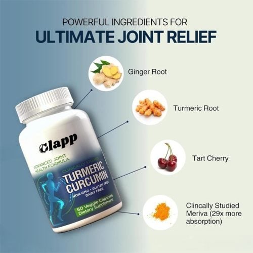 Clapp 薑黃素膠囊 60粒｜天然配方關節健康支援