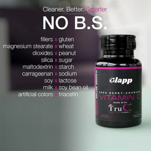 Clapp 維生素C膠囊 60粒|100%莓果來源 全食物配方