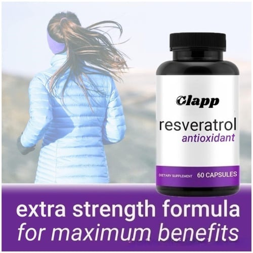 Clapp 高純度白藜蘆醇膠囊 60粒|抗氧化配方,每日2粒輕鬆補給