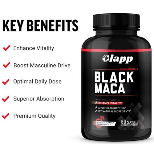 Clapp 黑瑪卡根膠囊 60粒|提升活力配方 無添加糖及防腐劑