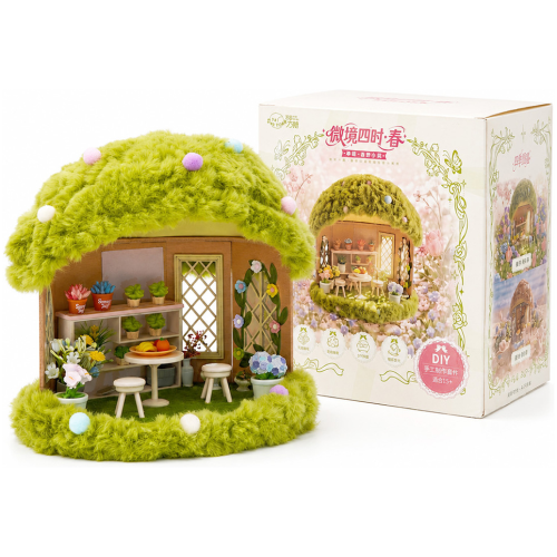 藝宙方糖微景四季DIY毛絨小屋