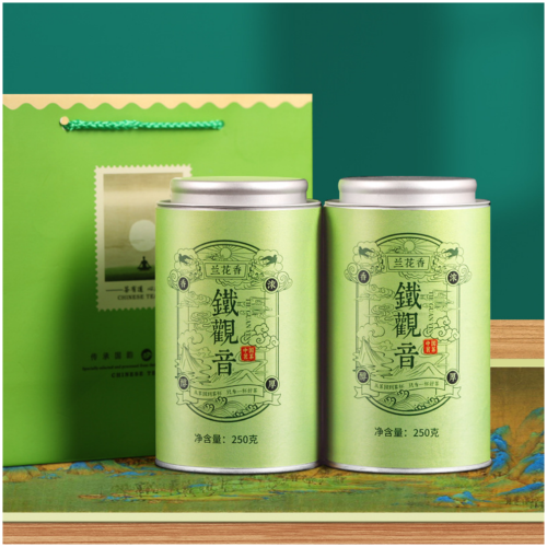 博馨 安溪鐵觀音 蘭花香高山烏龍茶 250g/罐 x2罐