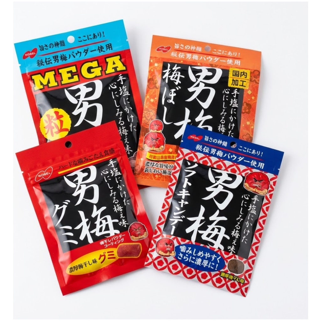 日本NOBEL男梅軟糖 12包裝