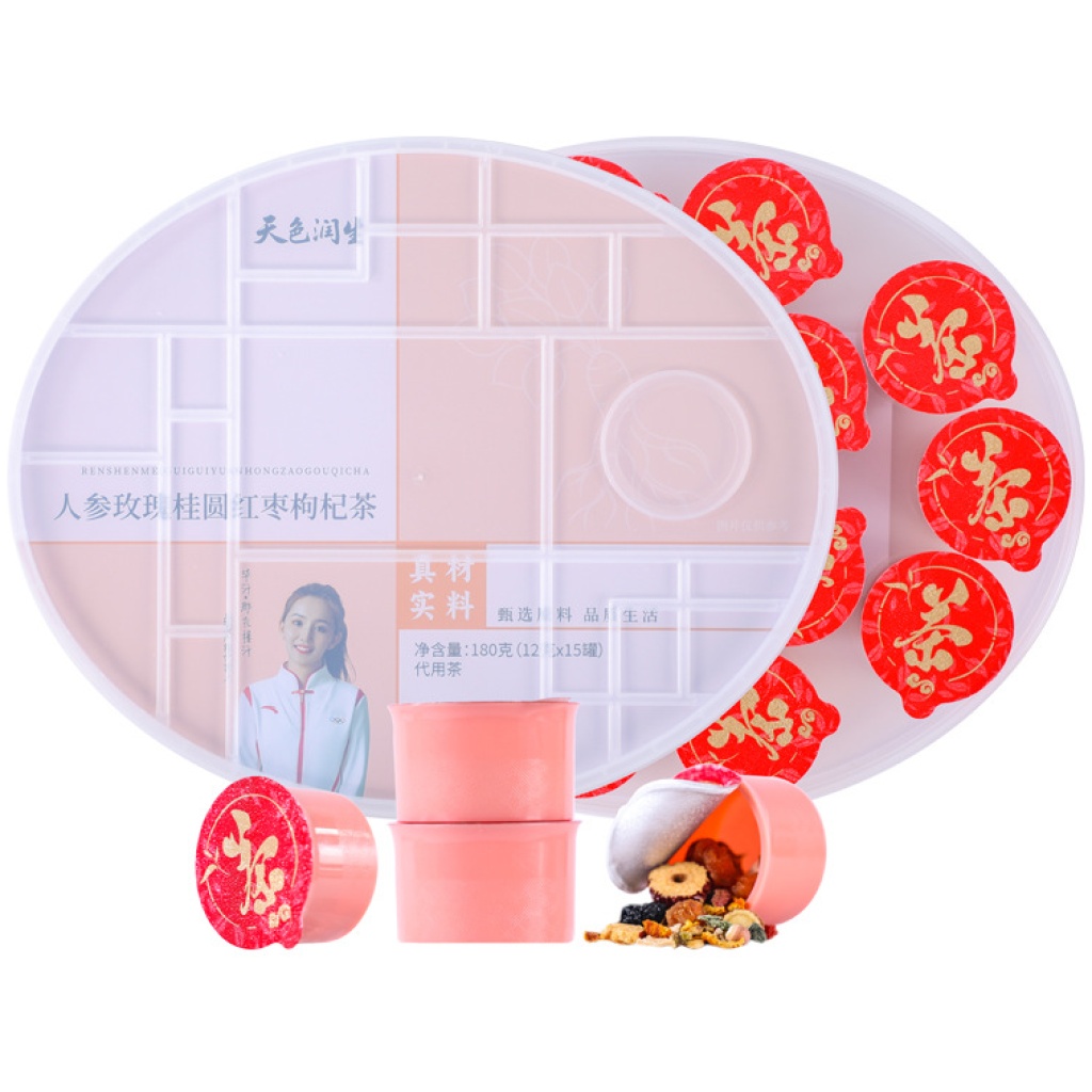 人參玫瑰桂圓紅棗枸杞茶 180克/盒