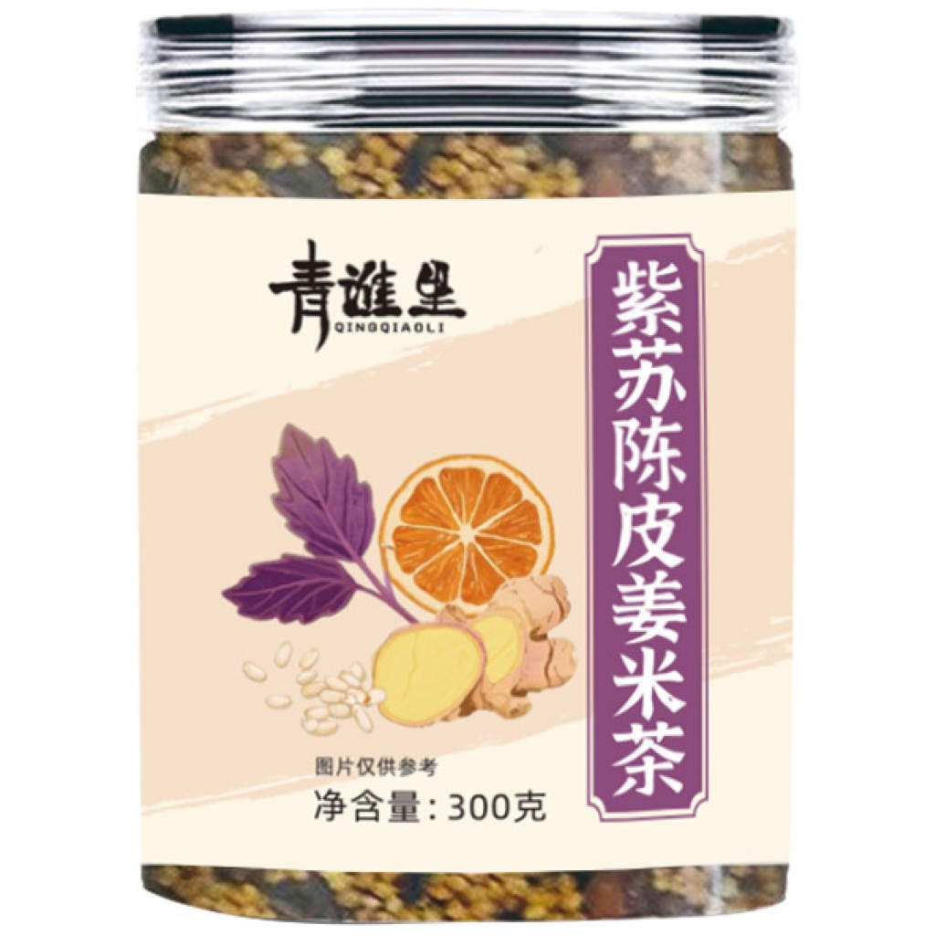 青謔里紫蘇陳皮薑米茶 300克/罐