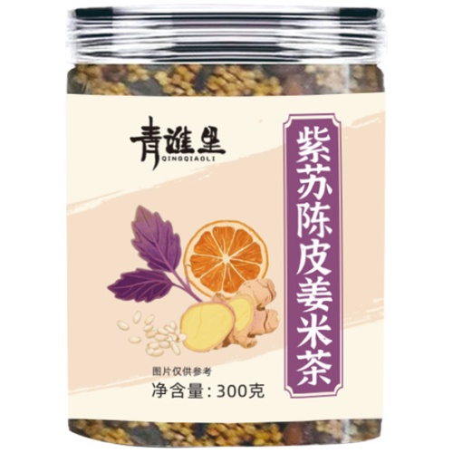 青謔里紫蘇陳皮薑米茶 300克/罐