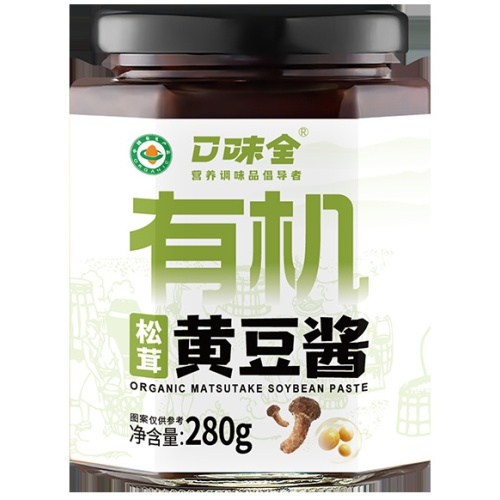 口味全有機松茸黃豆醬 280克/樽