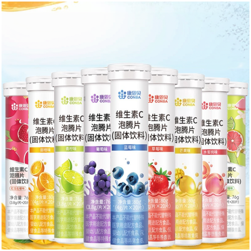 康恩貝 維生素C泡騰片 80g/支