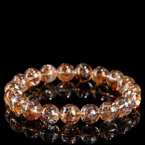 天然金泊錦鯉膠花手串 8.8mm/10.8mm/12.8mm