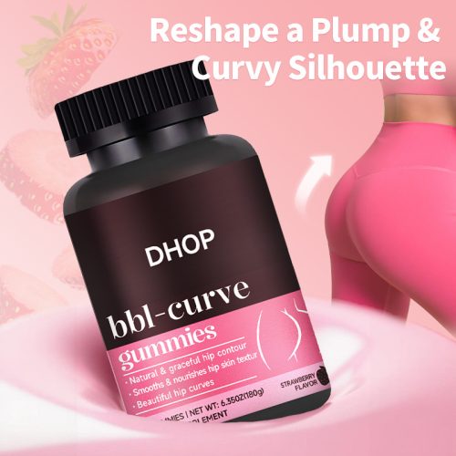 DHOP bbl-curve 豐臀軟糖 草莓風味 60粒/瓶|打造自然曲線輪廓