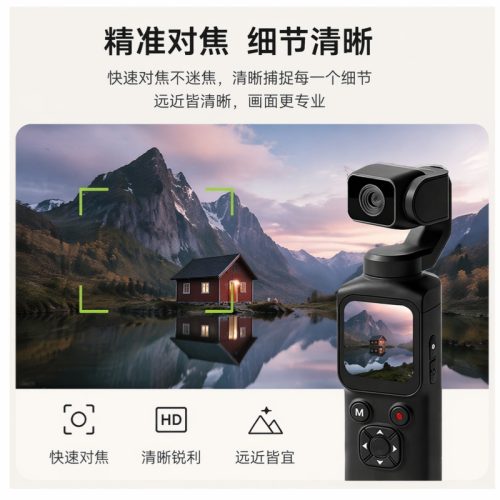 Pocket 4K 手持雲台相機|防手震VLOG神器 人臉追蹤 自然美顏