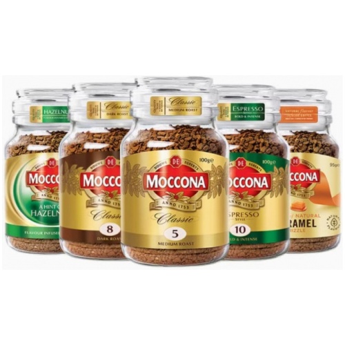 荷蘭摩可納 Moccona 無蔗糖即溶咖啡粉|經典5號/8號/10號/榛果風味