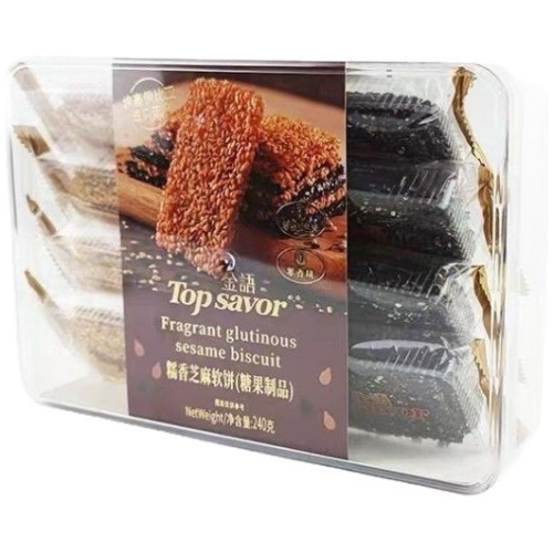 TOP SAVOR糯香芝麻軟餅 240克/盒