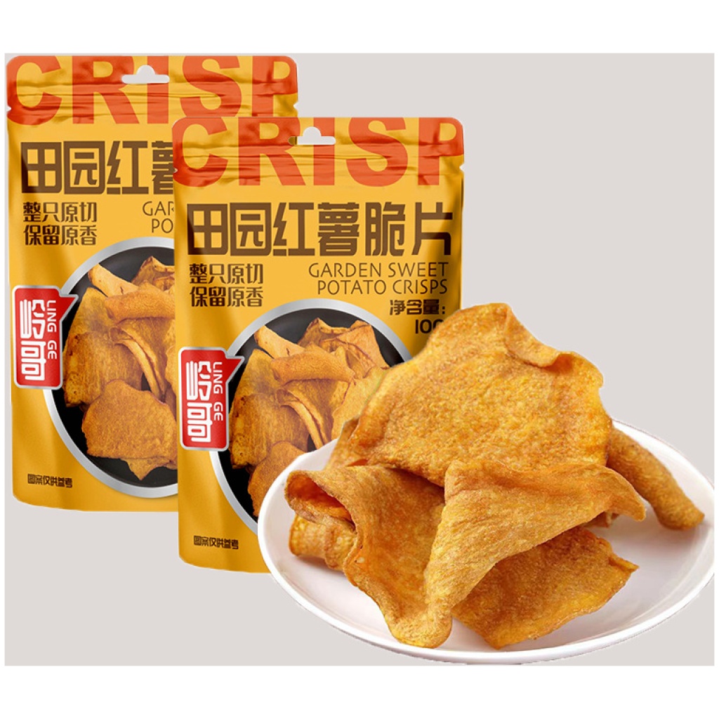 嶺哥鮮切番薯片 100克/包 2包/5包