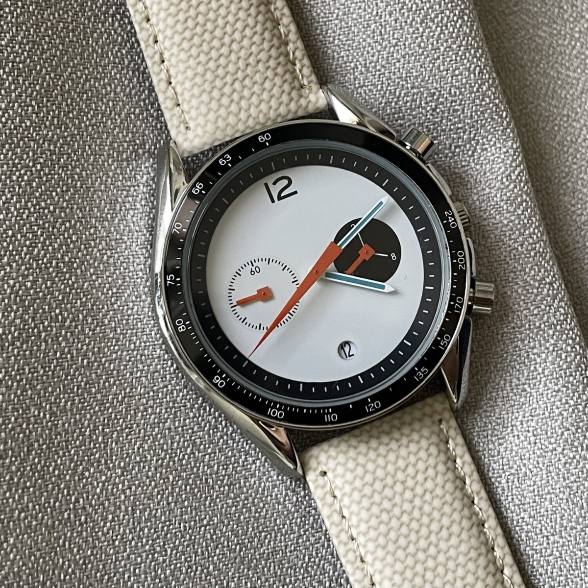 【PINDUWS】40mm 復古賽車計時石英錶 - Image 3
