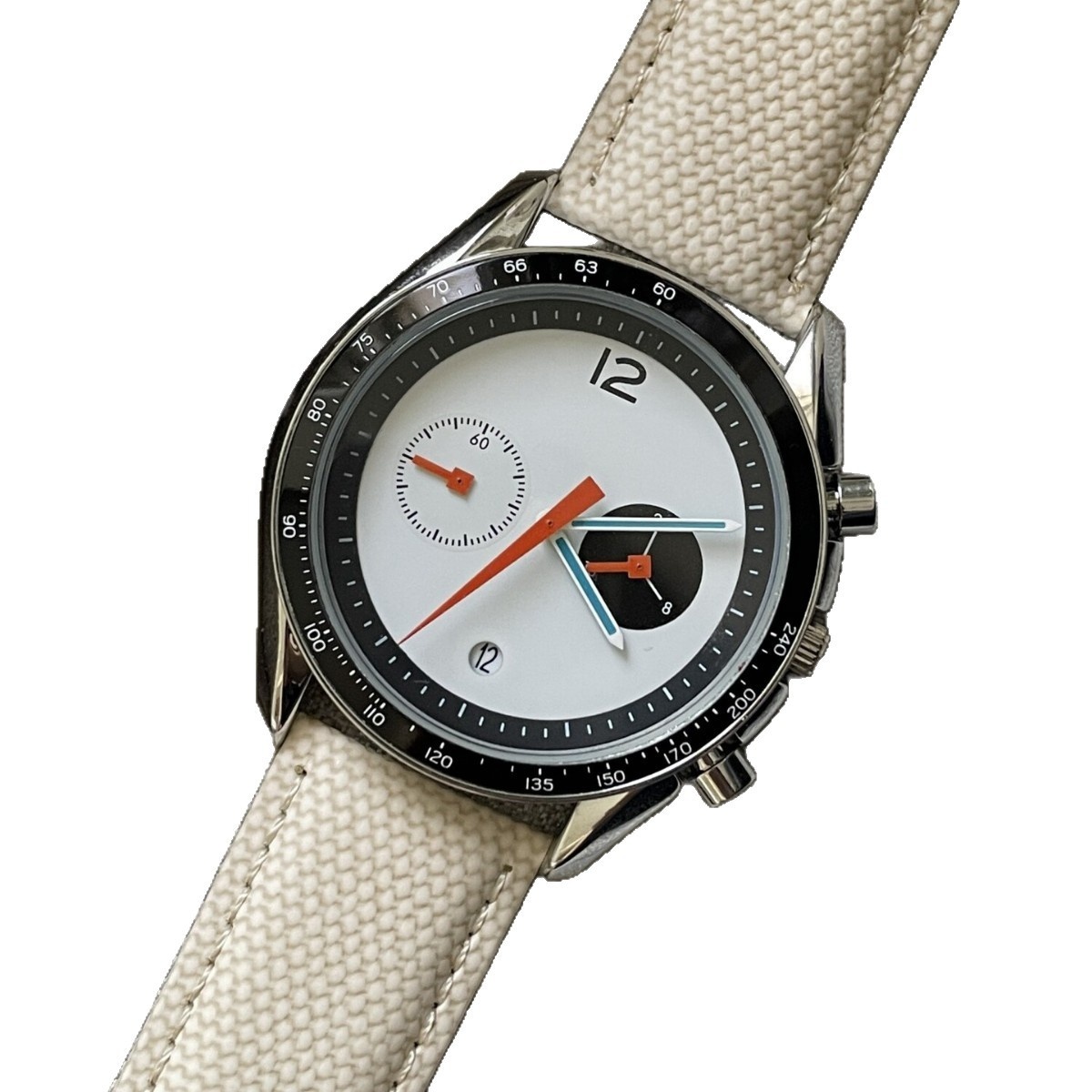 【PINDUWS】40mm 復古賽車計時石英錶 - Image 5