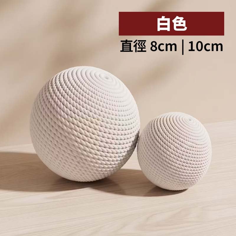 劍麻球貓玩具 天然麻繩耐抓咬|8cm/10cm 兩色可選 - Image 2