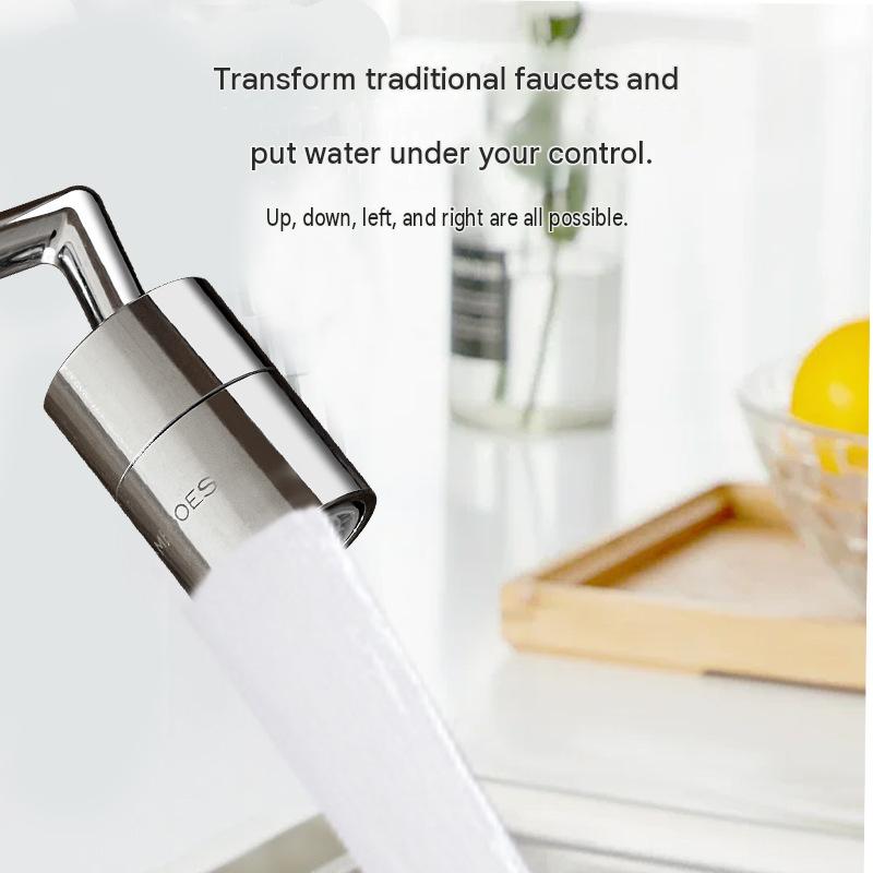 MEGOES 720度旋轉水龍頭延長器|防濺增壓氣泡嘴 耐用不生鏽 - Image 4
