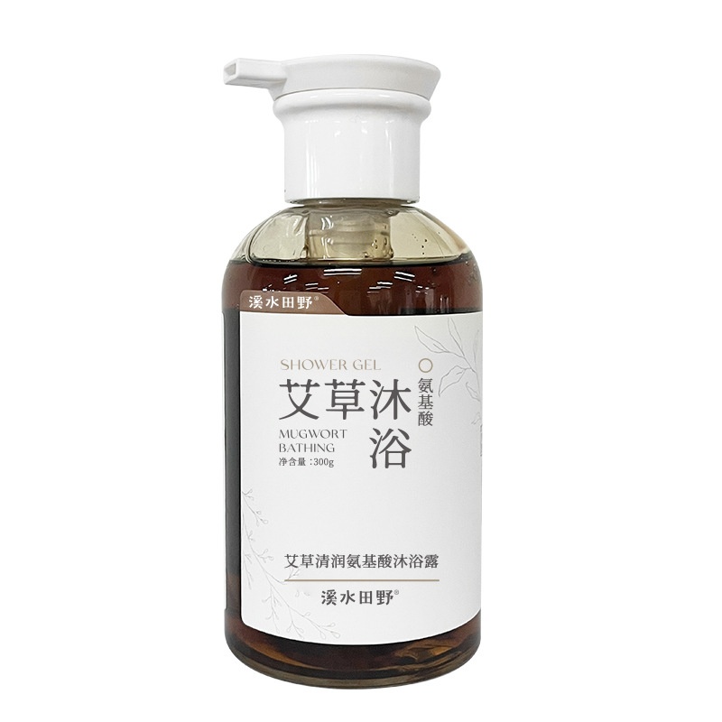溪水田野艾草檸檬氨基酸沐浴露 300克/樽 1樽/2樽