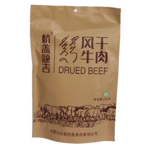 杭蓋額吉 風乾牛肉條 內蒙古特產 200g|手撕牛肉零食,獨立小包裝