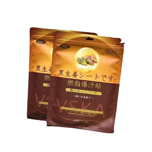 日本VSKA 黑生薑燃脂爆汗貼|溫熱呵護 貼出輕盈感