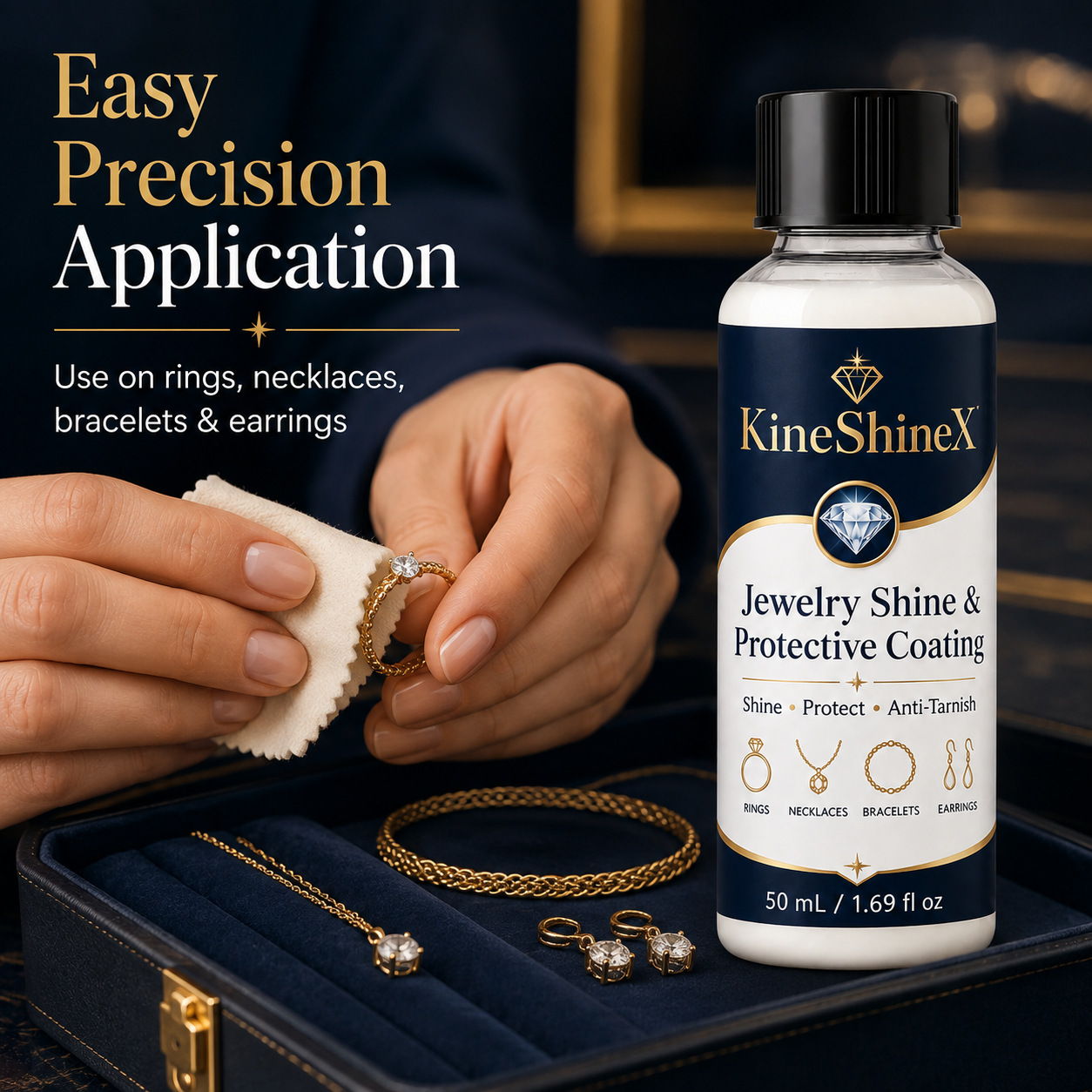 KineShineX 珠寶亮澤保護塗層油 50ml/支|還原飾品光澤 防氧化防失光 - Image 8