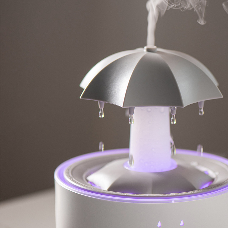 七彩雨滴香薰機旋轉水滴加濕器 300毫升/個 - Image 4