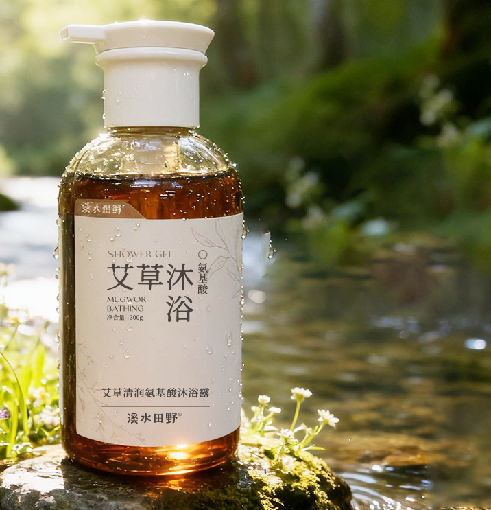 溪水田野艾草檸檬氨基酸沐浴露 300克/樽 1樽/2樽 - Image 2