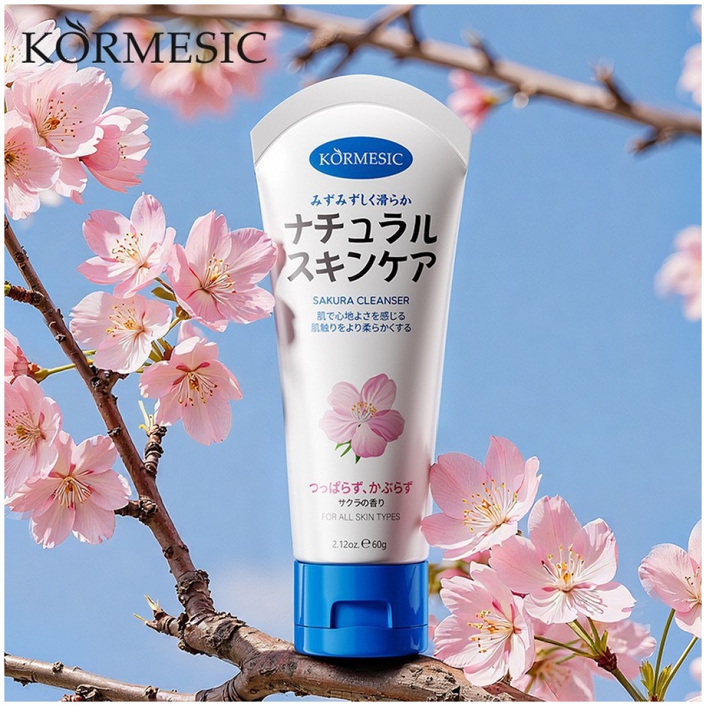 KORMESIC清爽櫻花潔面乳 60克/支 5支
