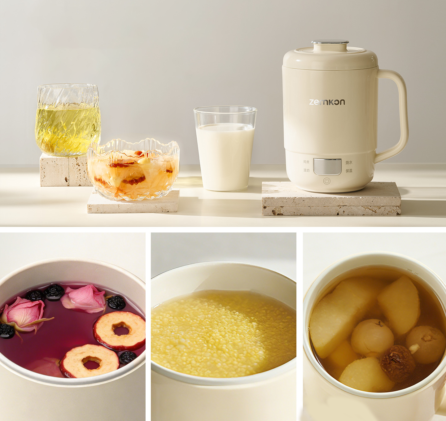 zemkon 便攜式電熱水杯 600ml - Image 4