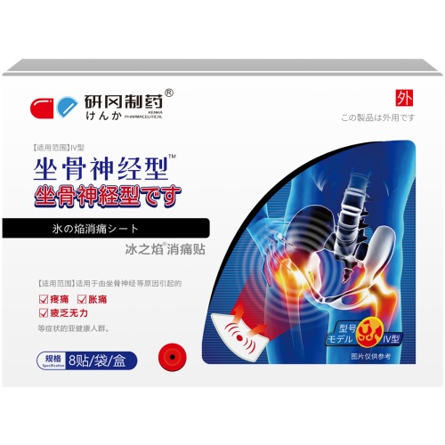 研岡製藥坐骨神經型消痛貼 8貼/盒 1盒/2盒/3盒