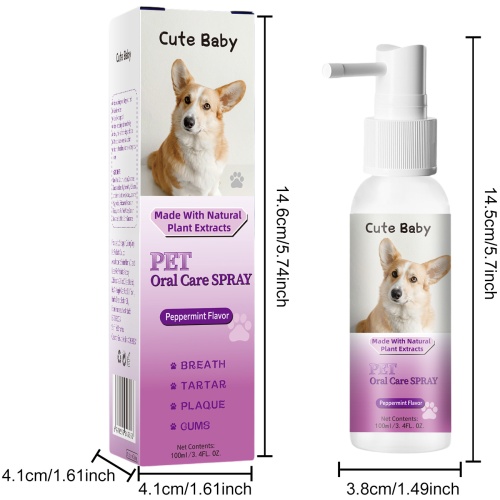 Cute Baby 寵物口腔清潔噴霧 100ml/樽 2樽/4樽