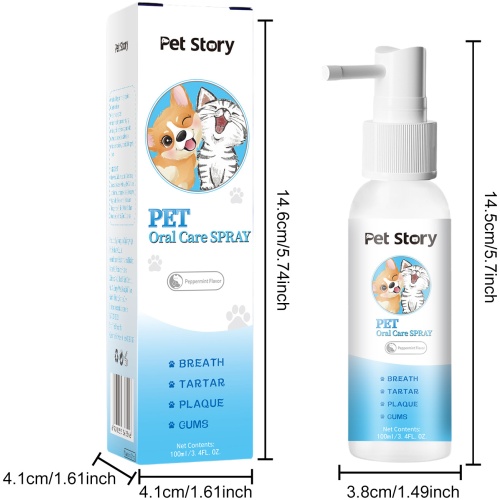 Pet Story 寵物口腔清潔噴霧 100毫升/樽 2樽/4樽