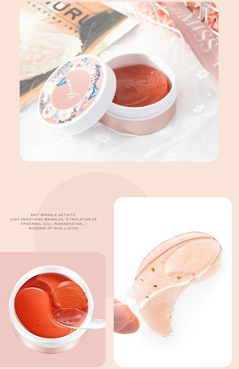 YESUS玫瑰花瓣水凝膠眼膜貼 60片/盒 1盒/2盒 - Image 2