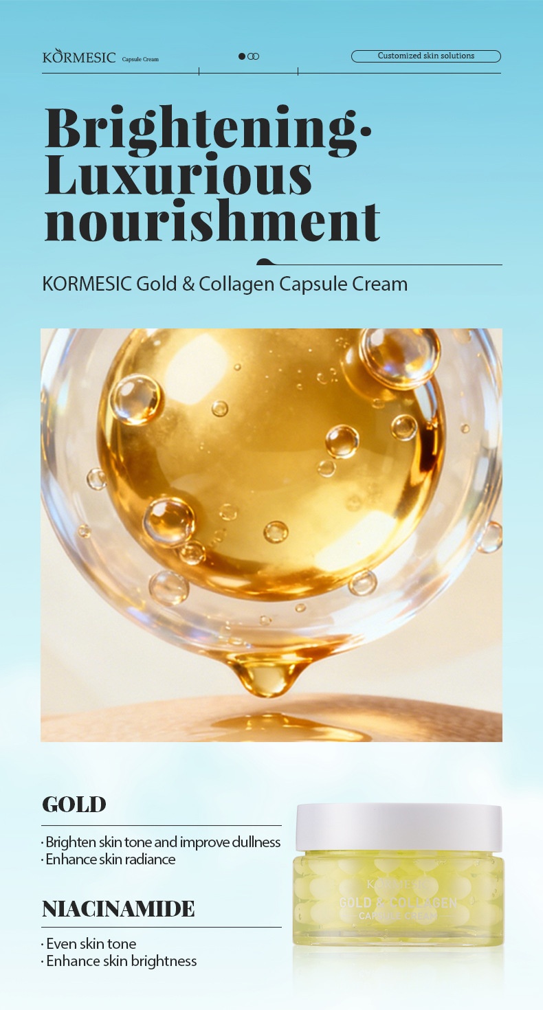 KORMESIC 黃金及膠原蛋白系列膠囊霜 75克/樽 3樽 - Image 11