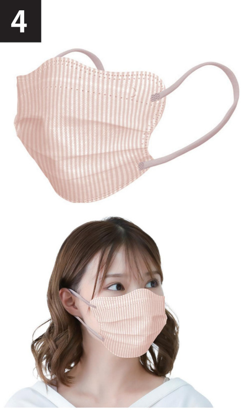 日式三層防曬透氣口罩 20只/盒|撞色耳帶 修臉型設計 - Image 5