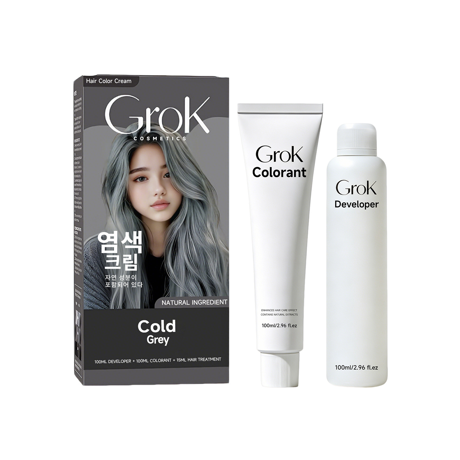 巴曼姿 Grok 植物染髮膏套裝 3盒 - Image 3