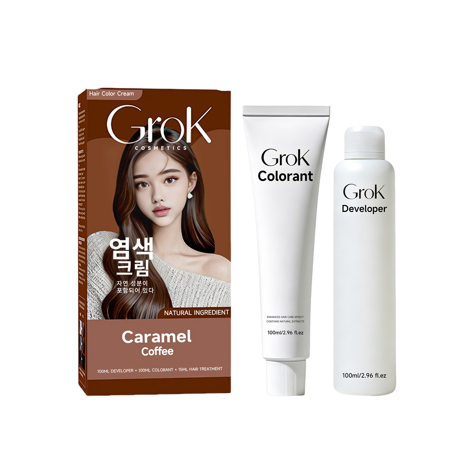 巴曼姿 Grok 植物染髮膏套裝 3盒 - Image 5