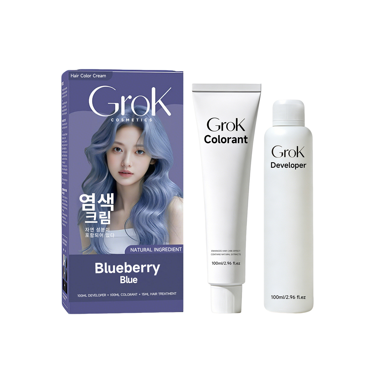 巴曼姿 Grok 植物染髮膏套裝 3盒 - Image 7