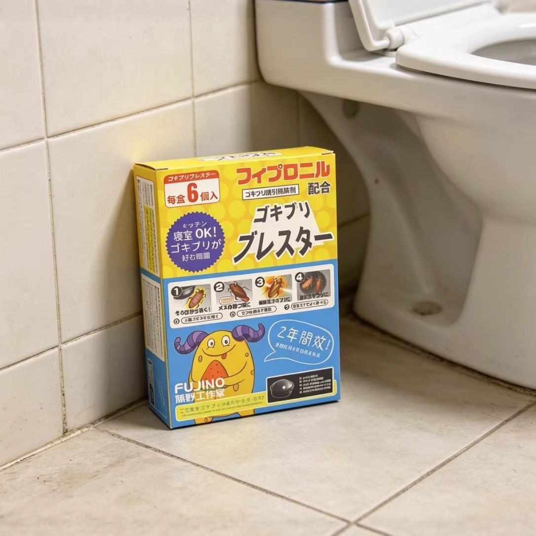 FUJINO日本小黑帽曱甴屋 家用廚房滅曱甴 6個/盒 3盒 - Image 2